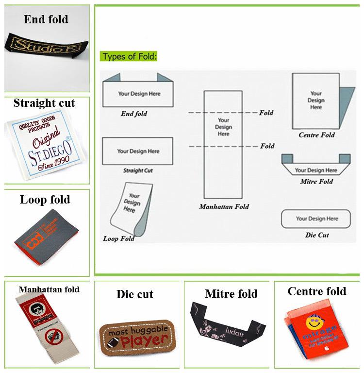 washable woven clothing labels types
