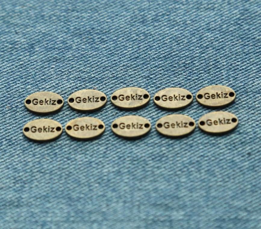 New design custom logo metal nameplate for clothing