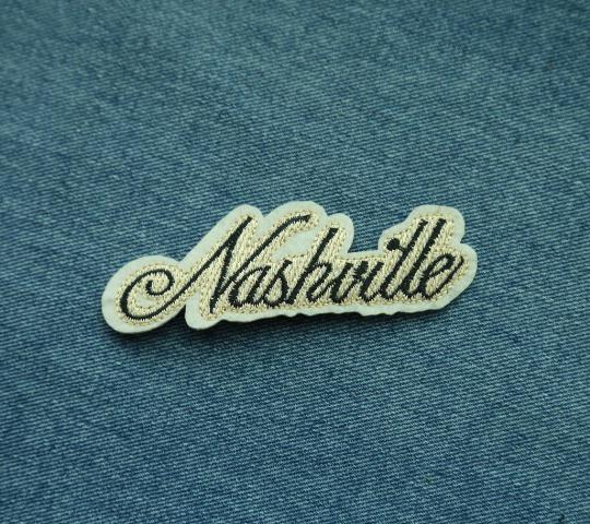 Text Embroidery Patch Letter Badge