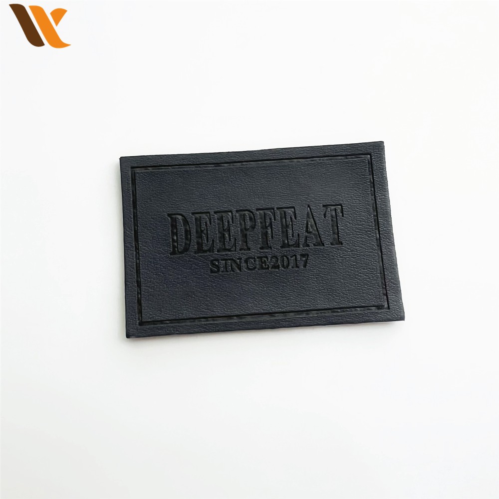 Garment Accessories Embossed Faxu Leather Label 3
