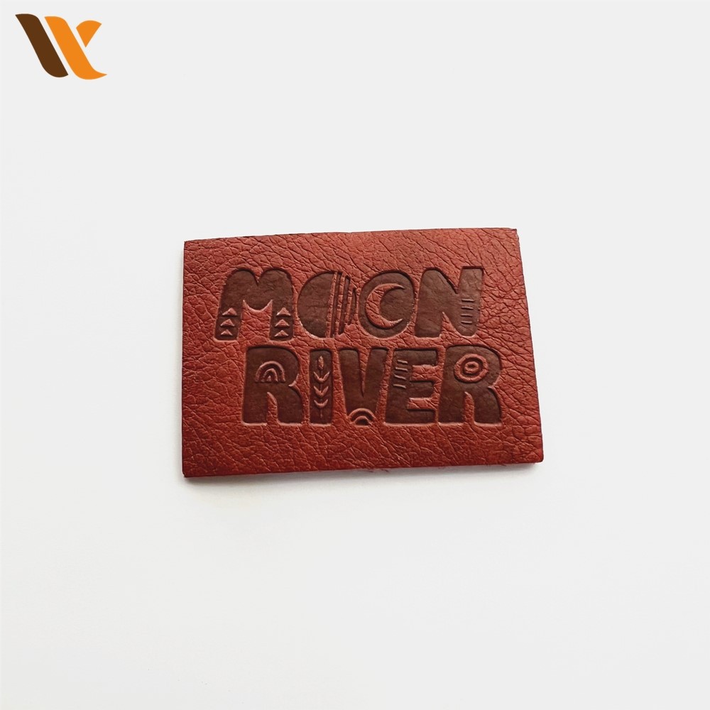 Wholesale Small Brown Genuine Leather Labels 2