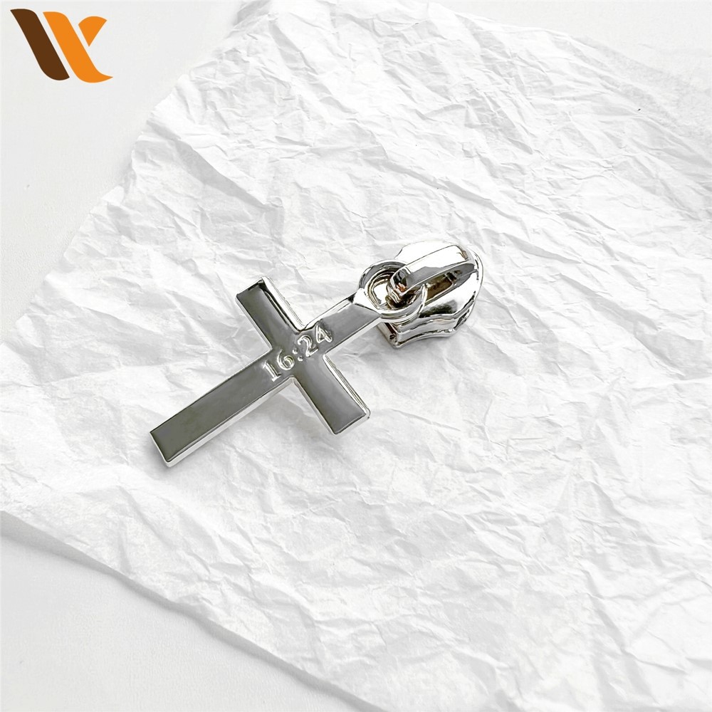 Custom Cross Shaped Zipper Puller 2