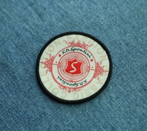 Vlastné tkané Patch s logom