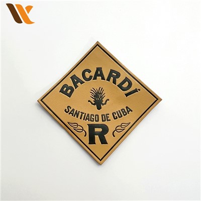 Vlastný štítok Club Diamond Yellow Pu Leather